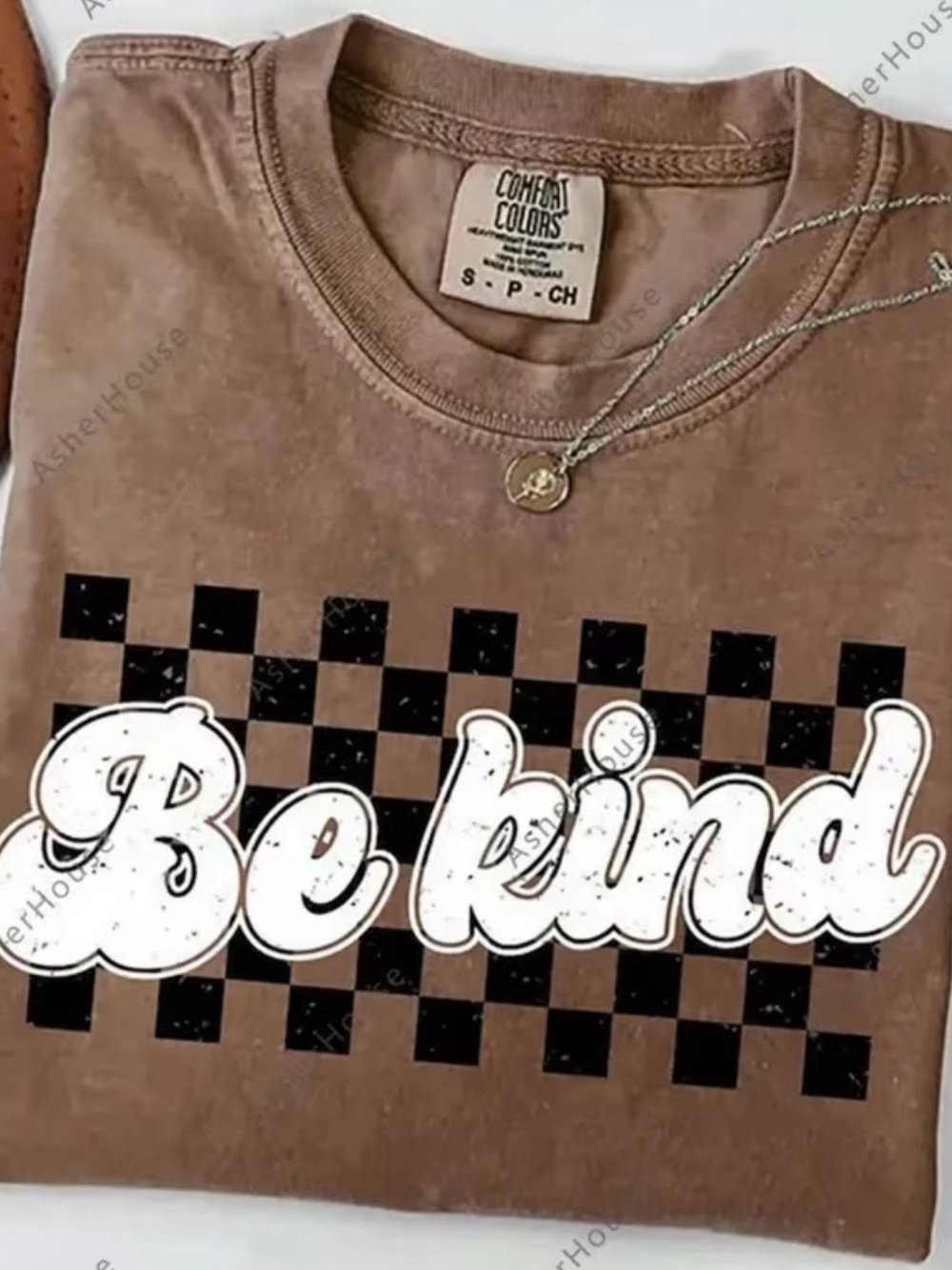 Comfort Colors Brown "Be Kind" Graphic Tee